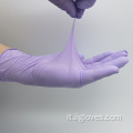 Guanti di nitrile viola guanti usa e getta impermeabili flessibili